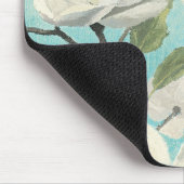 南からの白い花 マウスパッド (コーナー)