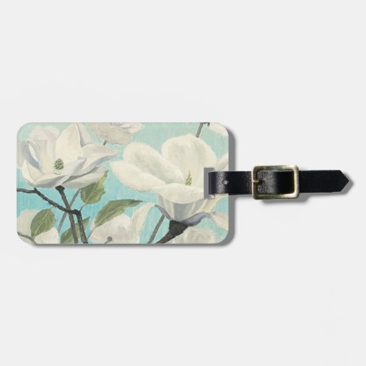 南からの白い花 ラゲッジタグ (正面横)