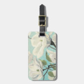 南からの白い花 ラゲッジタグ (正面縦)