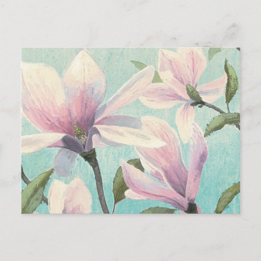 南から咲くピンク ポストカード (正面)