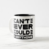 南ことわざはマグカップを何もできない ツートーンマグカップ (正面左)