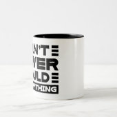 南ことわざはマグカップを何もできない ツートーンマグカップ (中央)