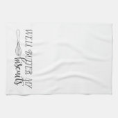 南ことわざ: 健康なバター私のビスケット キッチンタオル (横)