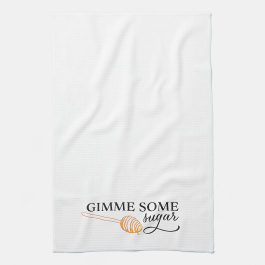 南ことわざ: Gimme砂糖 キッチンタオル (縦)