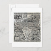 南と北アメリカの一部 – パノラマ ポストカード (正面/裏面)