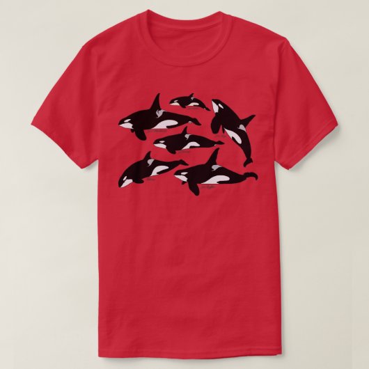 南に生息するクジラ Tシャツ (デザイン正面)