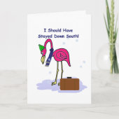 南のおもしろいクリスマスカードを残すべきだった カード (正面)