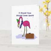 南のおもしろいクリスマスカードを残すべきだった カード (黄色い花)