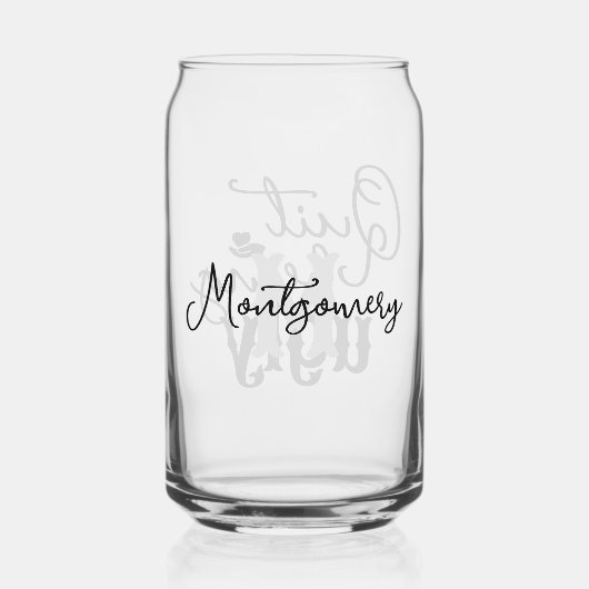 南のことわざやめが醜い黒い台本 ガラス缶 (裏面)