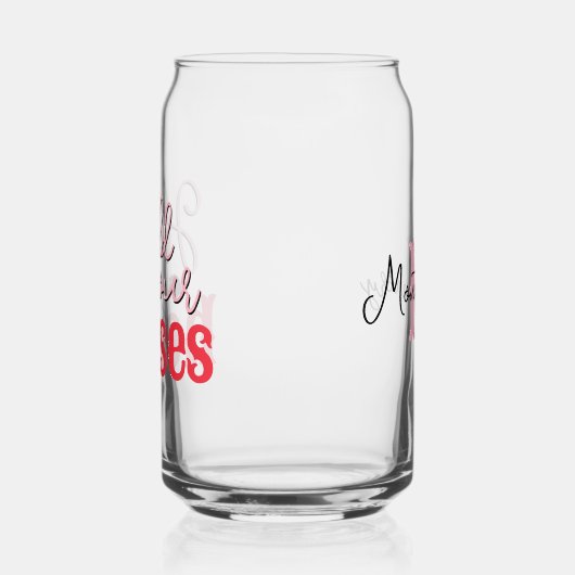 南のことわざピンク赤の馬を集める ガラス缶 (左)