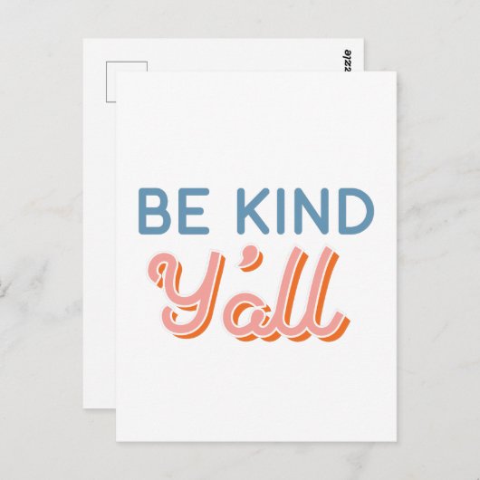 南のはがきを親切にする ポストカード (正面/裏面)