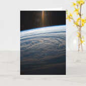 南のインディアン海の曇り。 カード (黄色い花)