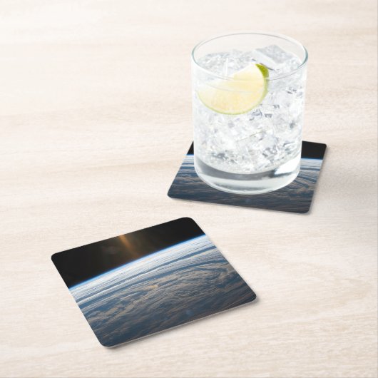 南のインディアン海の曇り。 スクエアペーパーコースター (インサイチュ)