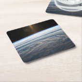 南のインディアン海の曇り。 スクエアペーパーコースター (アングル)