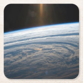 南のインディアン海の曇り。 スクエアペーパーコースター (正面)