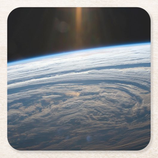 南のインディアン海の曇り。 スクエアペーパーコースター (正面)