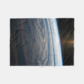 南のインディアン海の曇り。 フリースブランケット (正面(横))