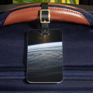 南のインディアン海の曇り。 ラゲッジタグ