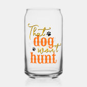 南のキッチンズドッグしない狩り引用文黄色 ガラス缶 (正面)