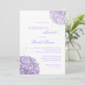 南のハイドランジアが咲く春のウェディングシャワー 招待状 (スタンド正面)