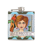 南のフラスコここ私達は熱狂する隠しません フラスク (正面)