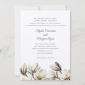 南のマグノリアのウェディング　両親を招待して 招待状 (正面)