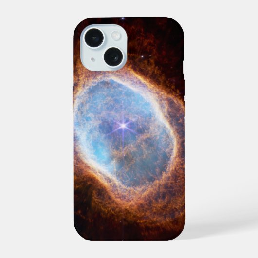 南のリング星雲 iPhone 15ケース (裏面)