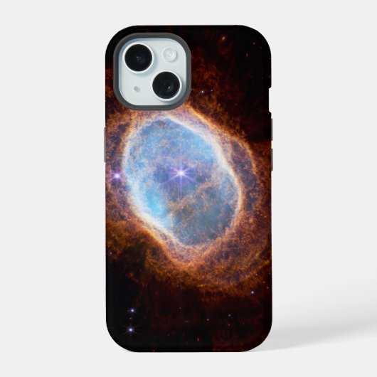 南のリング星雲 iPhone 15ケース (裏面)