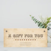 南のロゴのギフト証明書を持つ西ブラウン (スタンド正面)