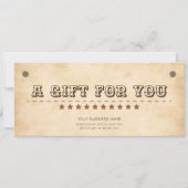 南のロゴのギフト証明書を持つ西ブラウン (正面)