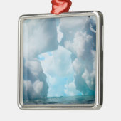 南の南端から離れた氷 メタルオーナメント (左)