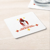 南の味 スクエアペーパーコースター (アングル)