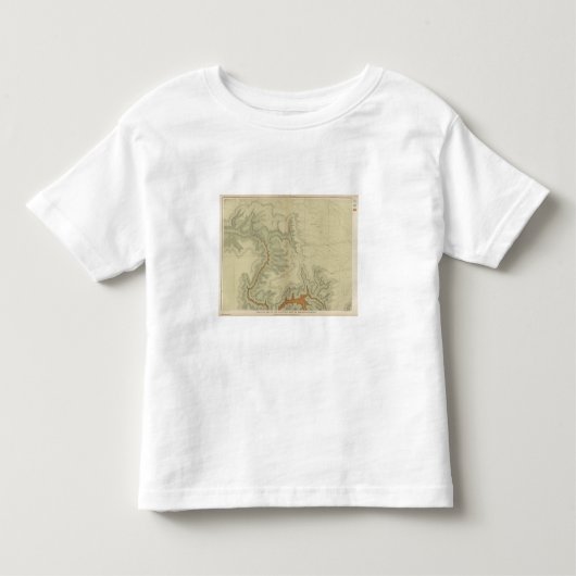 南の地質地図 トドラーTシャツ (正面)