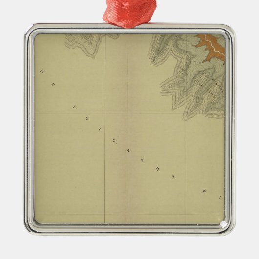 南の地質地図 メタルオーナメント (正面)