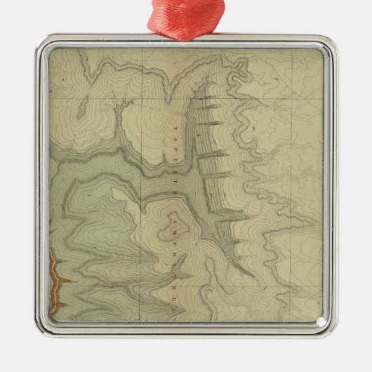 南の地質地図 メタルオーナメント (正面)