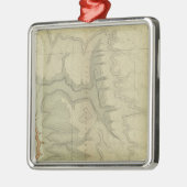 南の地質地図 メタルオーナメント (左)