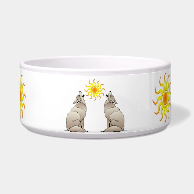 南の太陽の下でコヨーテが泣き叫ぶ ボウル (正面)