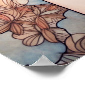 南の太陽の下で抱き締めるビーチ ポスター (角)