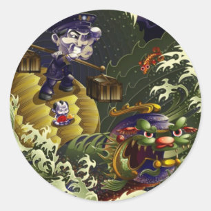 南の守護者 – Turtle ラウンドシール