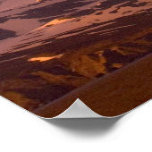 南の山脈の上の日の出 ポスター (角)