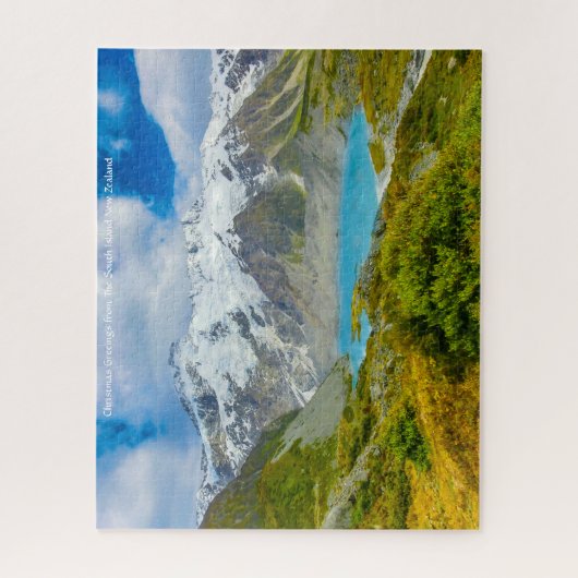 南の島からのクリスマスグリーン ジグソーパズル (縦)