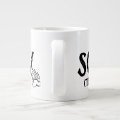 南の手(自然進化)の巨大なコフをスケッチ ジャンボコーヒーマグカップ (裏面)