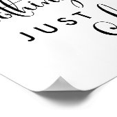 南の書道は何ファンシーも愛のサイン ポスター (角)