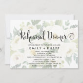 南の書道暗いフローラリハーサルディナー 招待状 (正面)