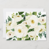 南の書道暗いフローラリハーサルディナー 招待状 (裏面)