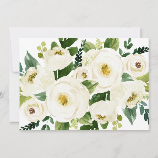 南の書道暗くなったフローラ結婚ズ 招待状 (裏面)