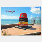 南の最もポイントの鍵西，フロリダ マグネット (正面)