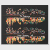 南の水に映るクリスマス  ラッピングペーパー (フラット)