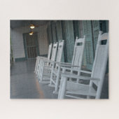 南の白いロッキングチェア ジグソーパズル (横)