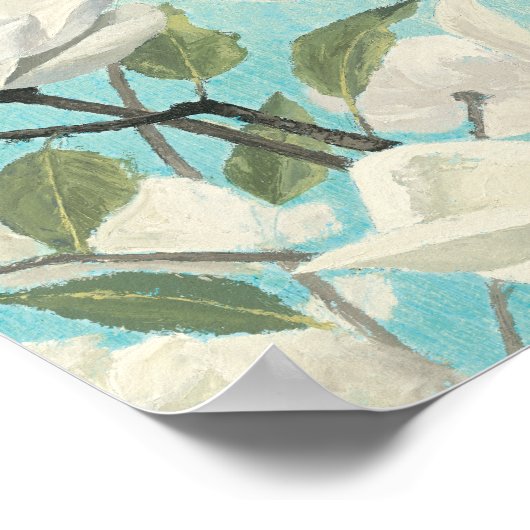 南の白い花 ポスター (角)